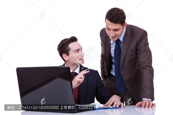 自信的商人分享理念