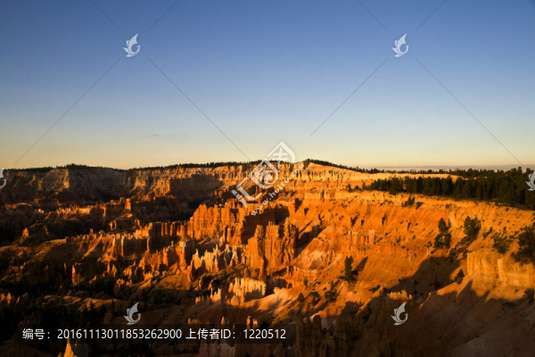 美麗的風(fēng)景在布賴斯峽谷壯麗的石形成