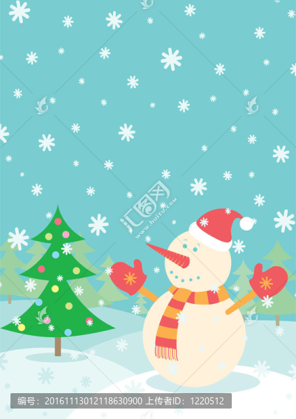 森林里的雪人