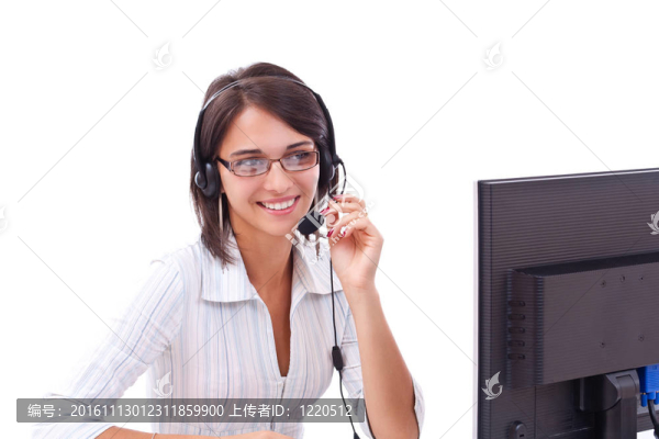 年輕的女接線員