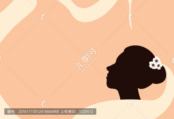 婚禮面紗的剪影新娘