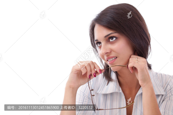 商務女人戴眼鏡