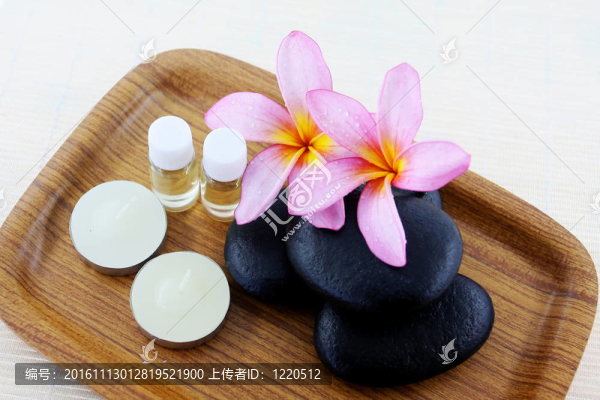 溫泉的石頭