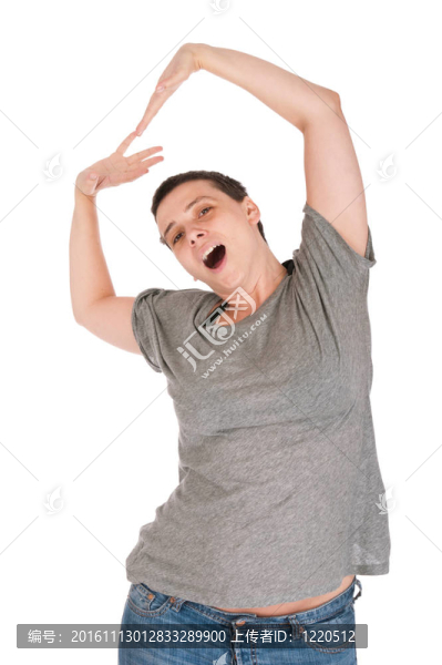 疲憊的隨便的女人