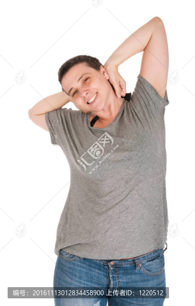 疲憊的隨便的女人
