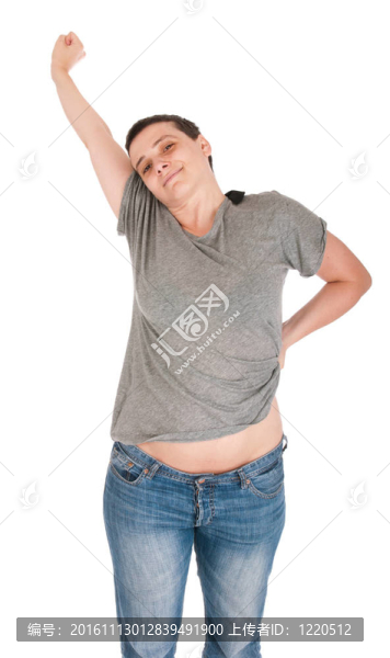 疲憊的隨便的女人