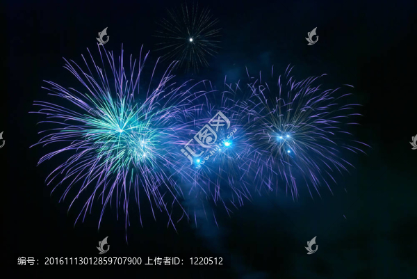 藍(lán)色煙花