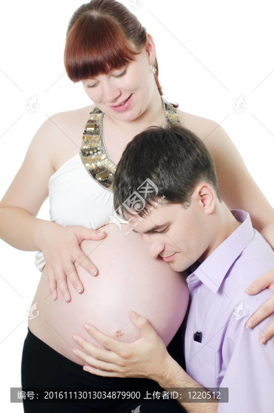 白孕夫婦幸福美滿