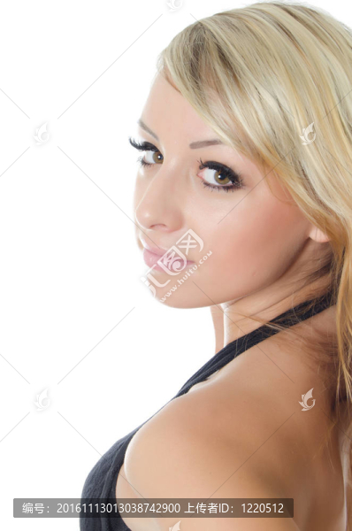 年輕漂亮女孩的肖像