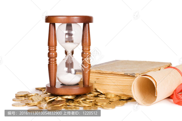 Hourglasses和書白色隔離