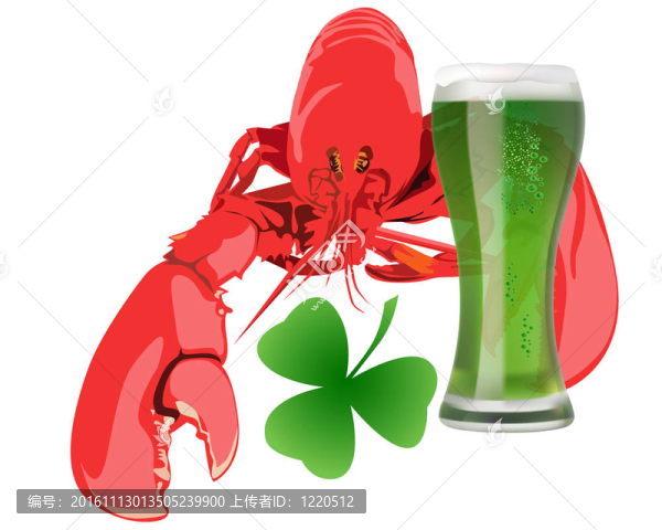 綠色啤酒龍蝦