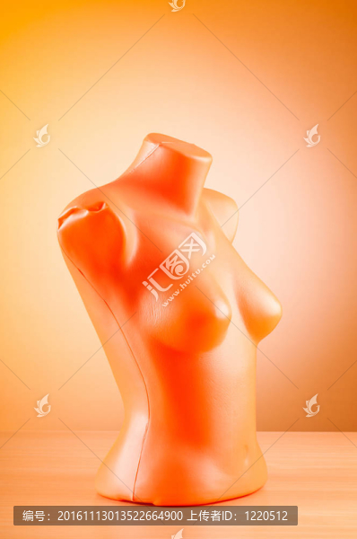 服裝模特與背景漸變