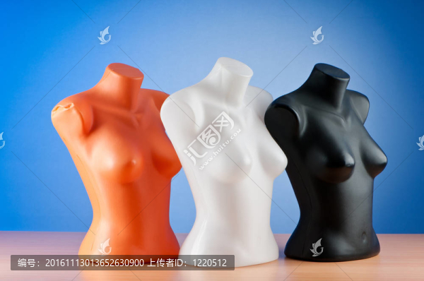 服裝模特白色隔離