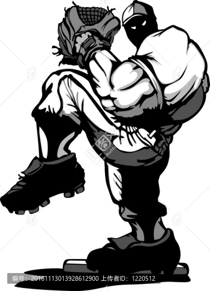 棒球運動員Pitcher,Cartoon