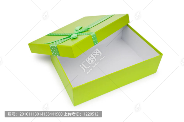 孤立在白色禮品盒