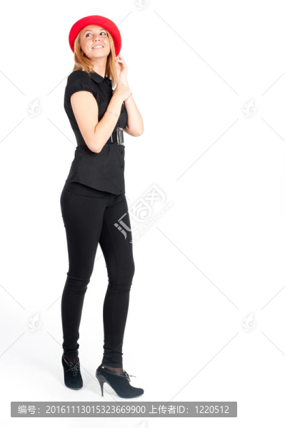 一個美麗的金發(fā)女人的肖像