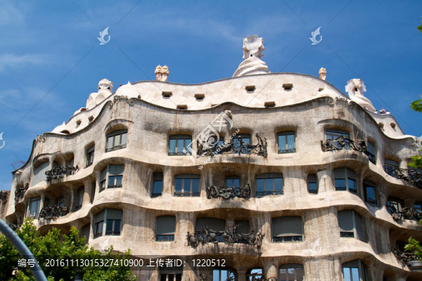 巴塞羅那-,5月26日：Casa,Mila,La,Pedrera建筑5月26日在巴塞羅那；2011。