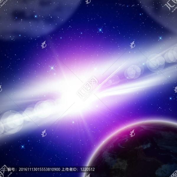 太空中的行星