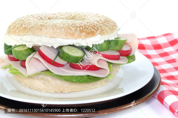 與土耳其乳腺貝果