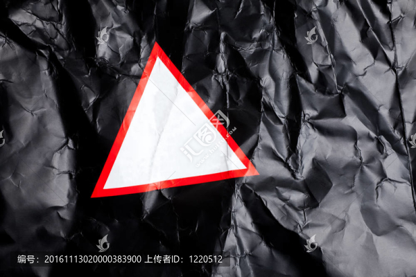 黑色紙和警告標(biāo)志