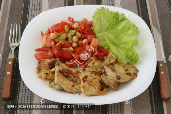 沙拉炒豬肉