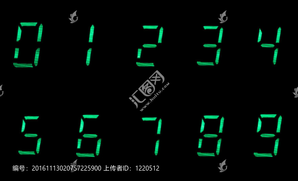 黑色背景中的數(shù)字?jǐn)?shù)字