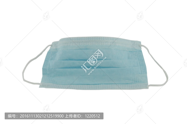 白色背景隔離面罩
