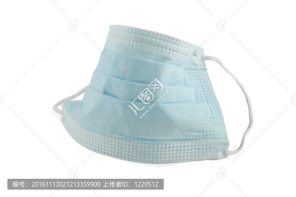 白色背景隔離面罩