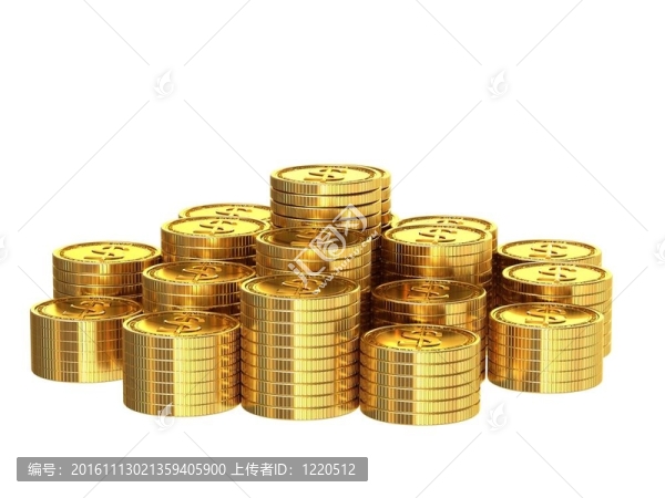 一堆金幣