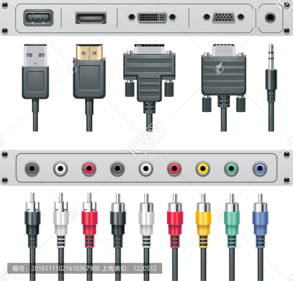 視頻和音頻連接器-匯圖網(wǎng) www.fosd68.com 視頻和音頻連接器
