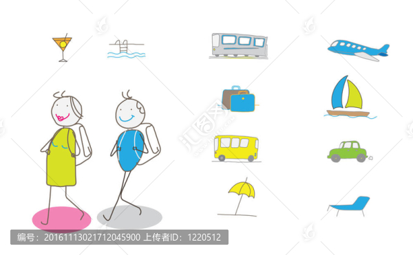旅行和旅行插圖