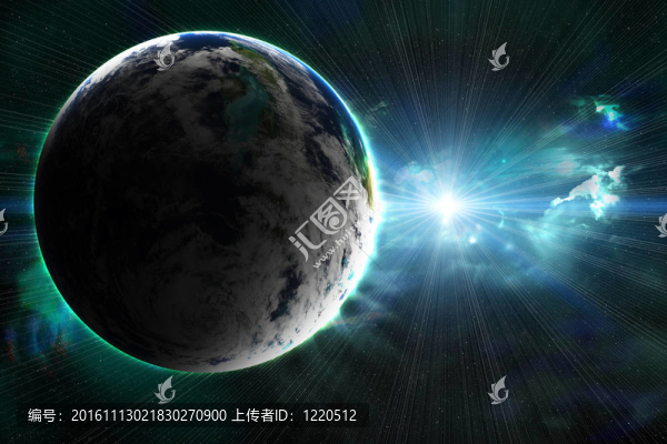 太陽的行星；抽象背景