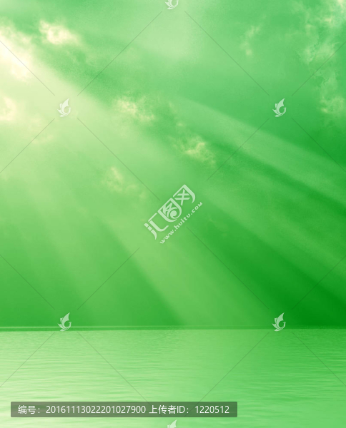 奇妙的上帝射線在海上