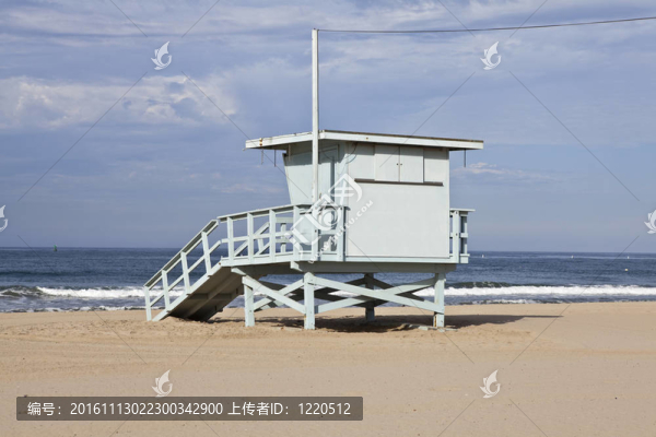 圣莫尼卡海灘救生塔