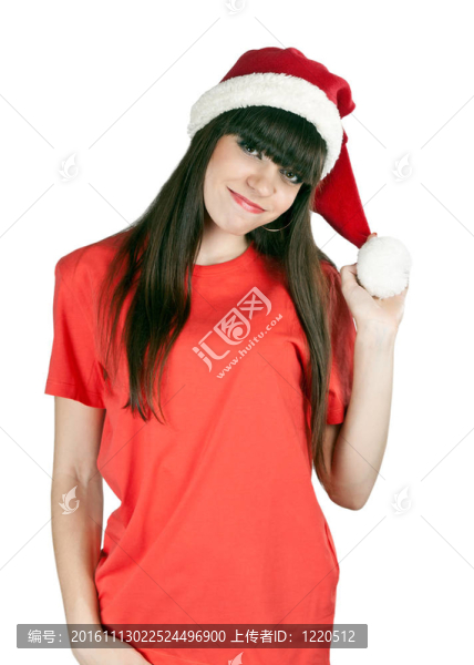 穿著紅色的衣服和帽子的圣誕老人