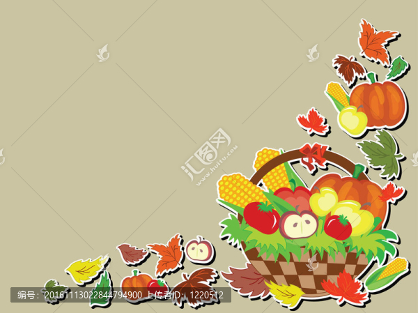 感恩節(jié)；籃子；載體