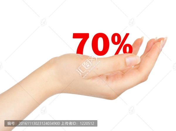 在一個(gè)女人的手掌中出賣百分之七十