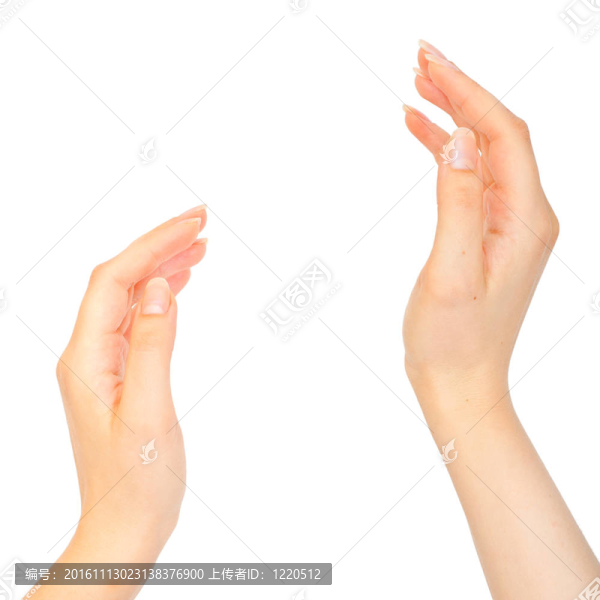 空的女人的手
