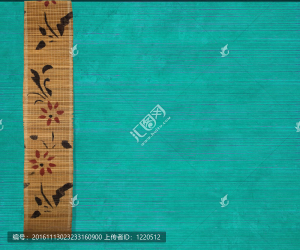 花竹的旗幟在海藍(lán)寶石肋材