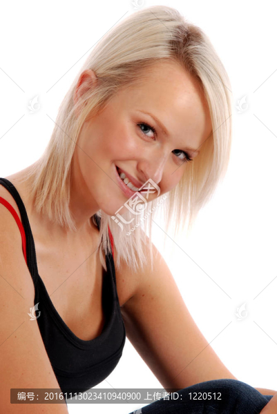 隨意的金發(fā)女孩