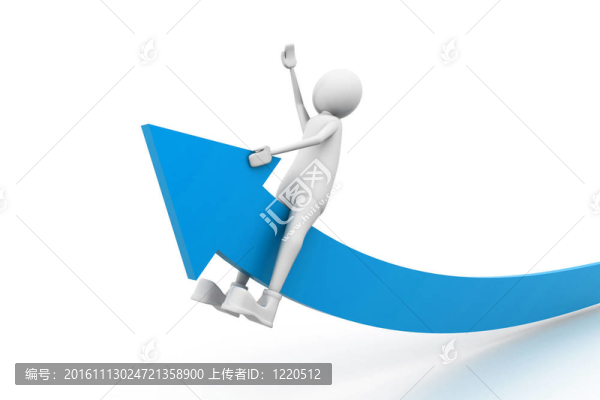 用箭飛行的人。