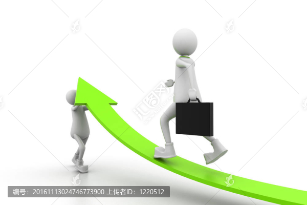 不斷增長(zhǎng)的商業(yè)圖表