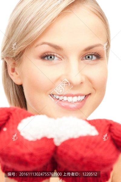 雪手套的女人