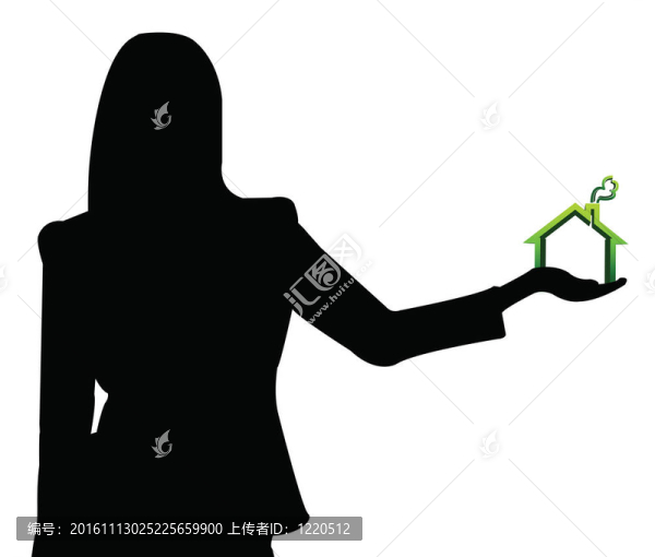 商業(yè)女性牽手回家。