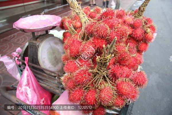 紅毛丹水果市場