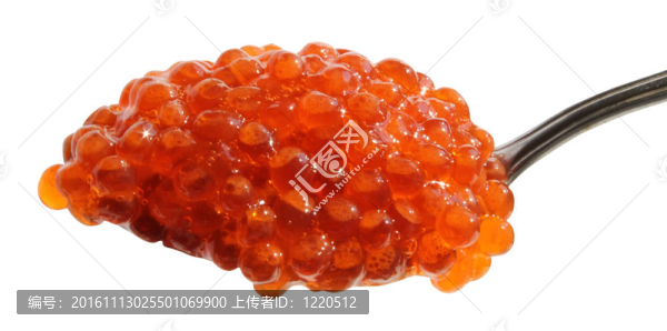 對(duì)紅魚子醬勺