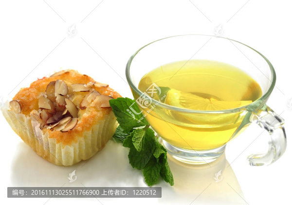 綠茶和蛋糕