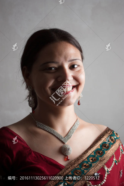 美麗的印度幸福女人
