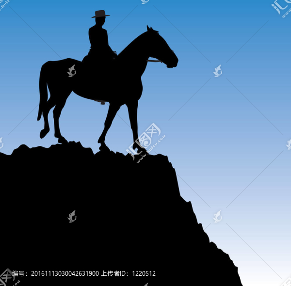 人在山上的馬