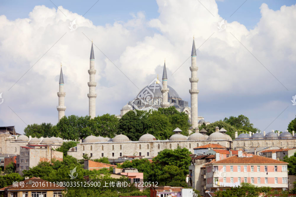 Suleymaniye清真寺在伊斯坦布爾